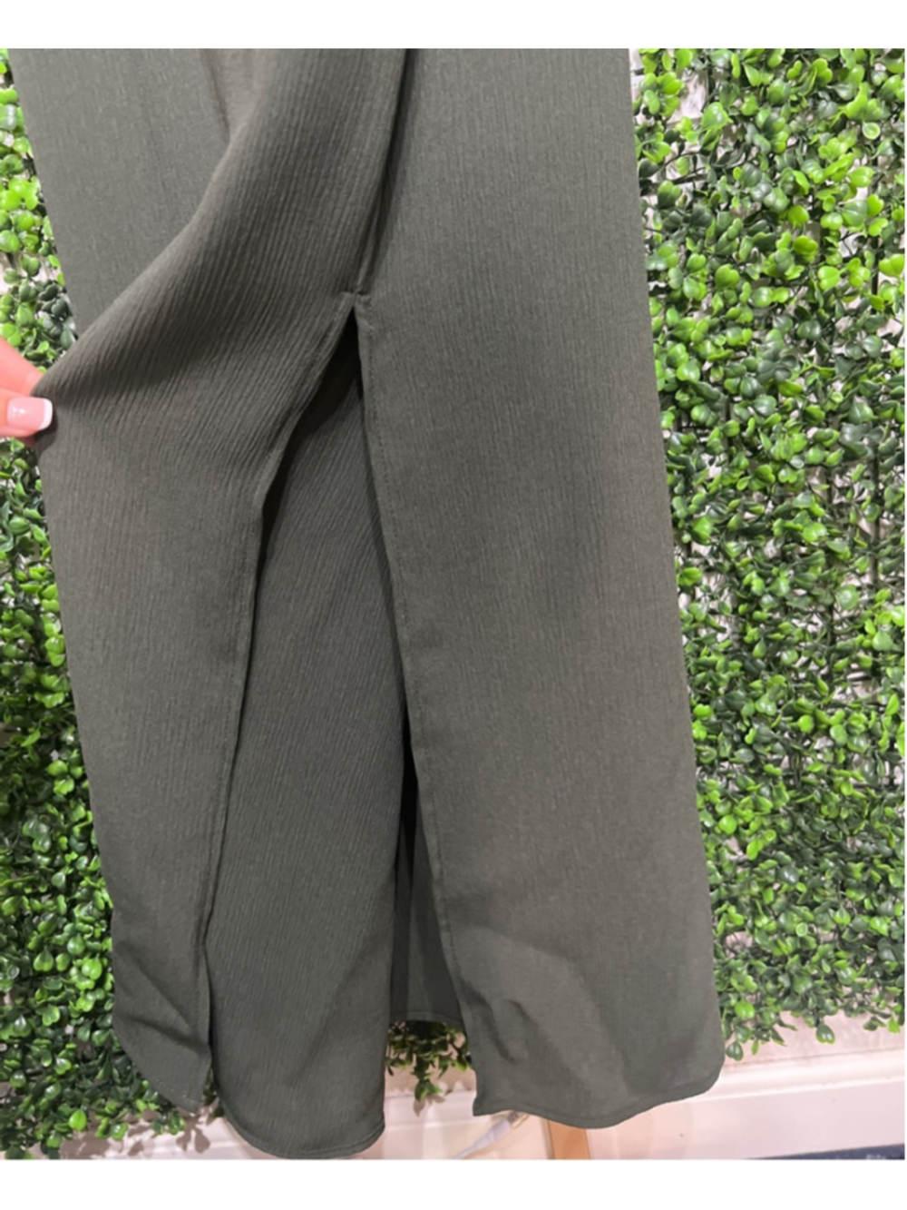Vintage VTG Norton McNaughton Quiet Luxury Maxi Dress S Olive Green size Small - Picture 4 of 5